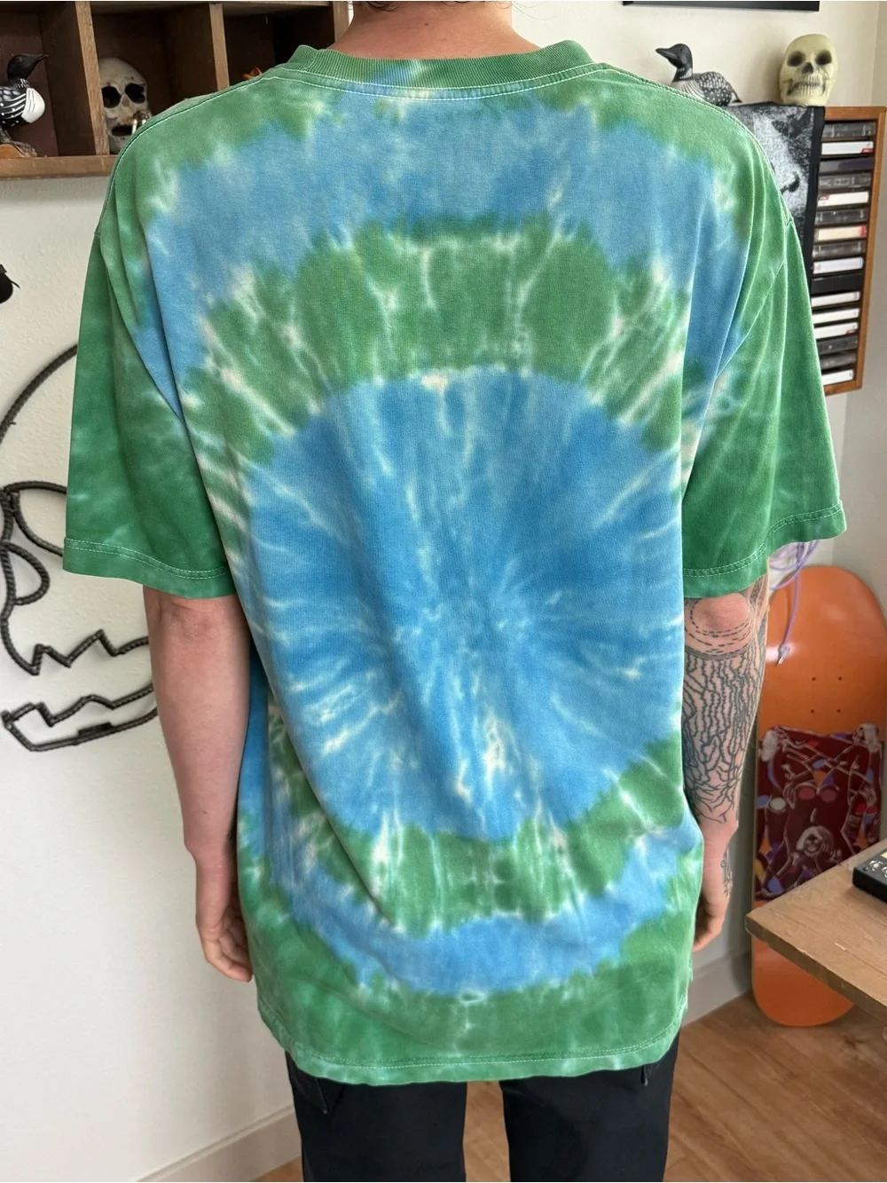 Odd Future Earl Sweatshirt Embroidered Face Tie Dye Tee ~ Size Large